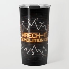 Wreck-It Demolition Co. Neon Lights Travel Mug