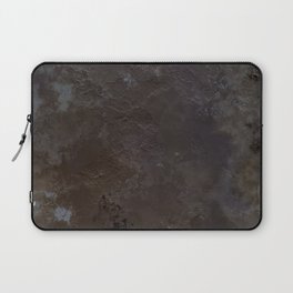 Marbled cracked ground dark brown Laptop Sleeve