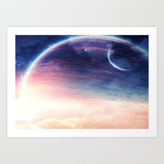 Jupiter rising Art Print
