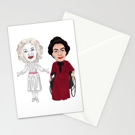 Whatever Happened to Baby Jane, Bette Davis, Joan Crawford Inspired Illustration Stationery Card