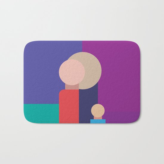 Family - Father, Mother, Child Bath Mat
