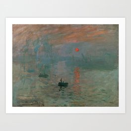 Claude Monet - Impression, Sunrise Art Print