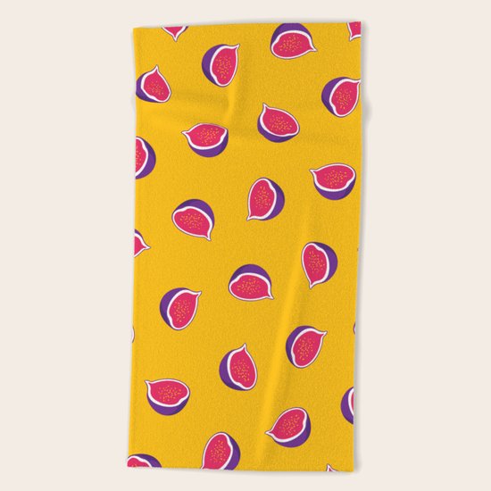 Fig Pattern Beach Towel