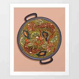 Paella Art Print