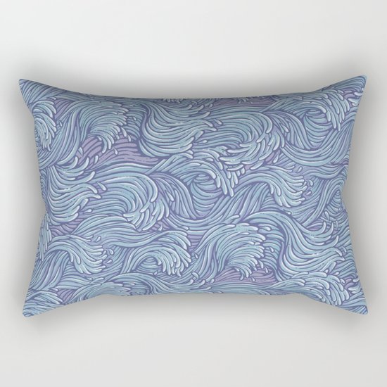 stormy seas Rectangular Pillow