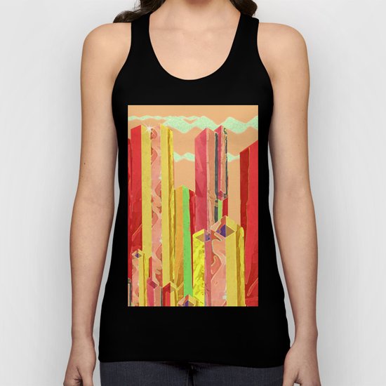 Uptown Downtown Summer Eve Unisex Tank Top