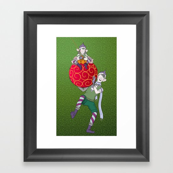 Christmas Nisse Framed Art Print