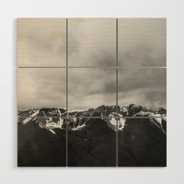Banff Gondola | Landscape Photography | Lookout | Black and White | Mountains | Nature Wood Wall Art