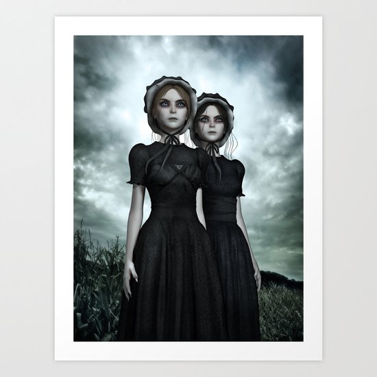 Deadly Halloween Twins – They are coming Art Print