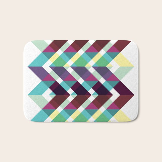 Zig Zag Pattern Bath Mat