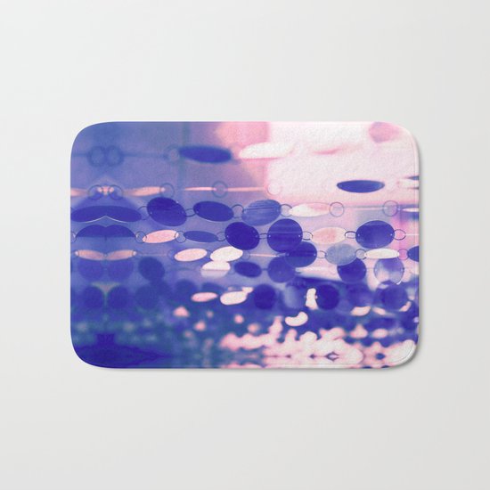 GLAM CIRCLES #Soft Pink/Blue #1 Bath Mat
