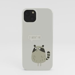 Raccoon and cats iPhone Case