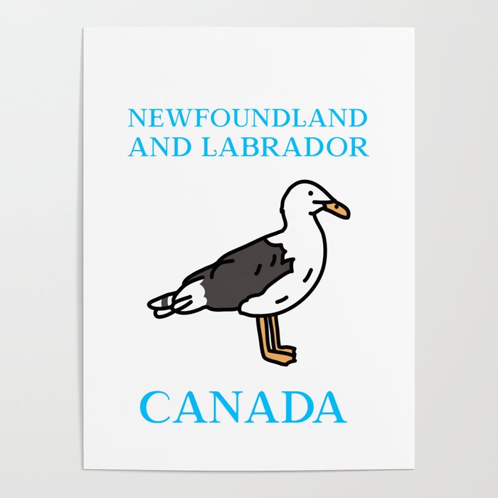 Newfoundland and Labrador, Seagull Poster