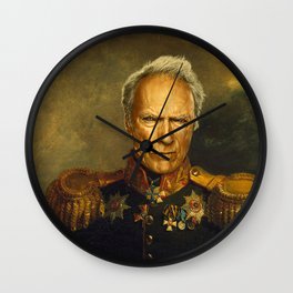 Clint Eastwood - replaceface Wall Clock
