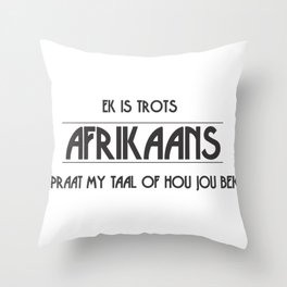 Afrikaans Throw Pillow