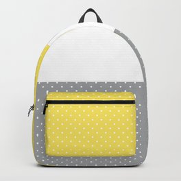 Abstract Pattern Ultimate gray Illuminating Yellow Panton 21 II Backpack