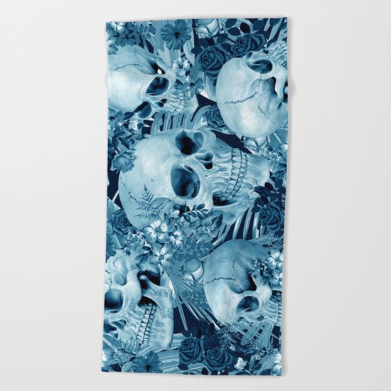 tropic skull Beach Towel
