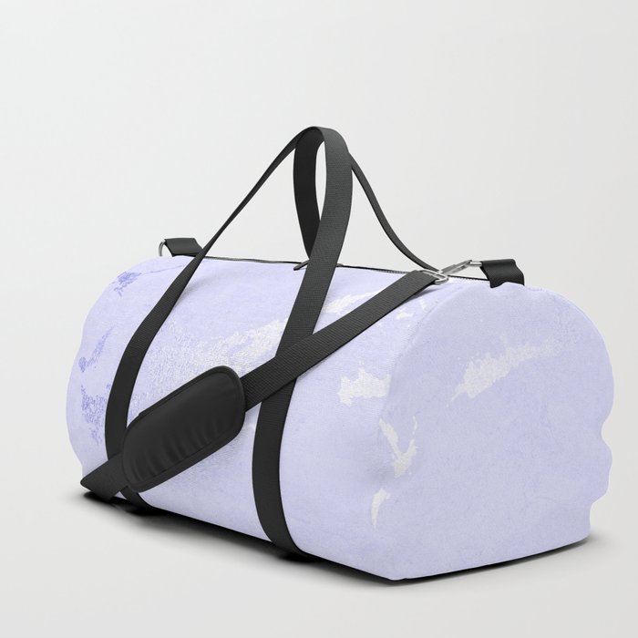 Very Peri 2022 Color Of The Year Periwinkle Marble Kintsugi Ceramic II Duffle Bag