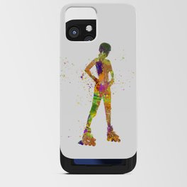 Watercolor Inline Skater iPhone Card Case