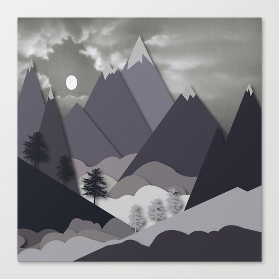 Night Mountains No. 24 Canvas Print