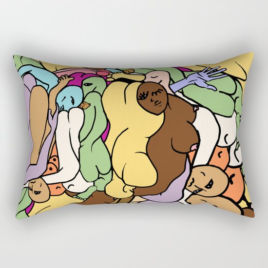 Human Slugs Rectangular Pillow