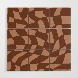 Checkers Gone Wild - Pink Wood Wall Art