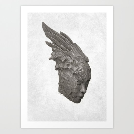 Stone Angel Art Print