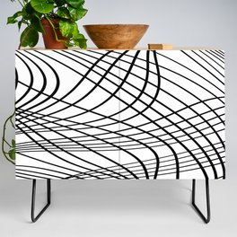 Abstract pattern - black and white. Credenza