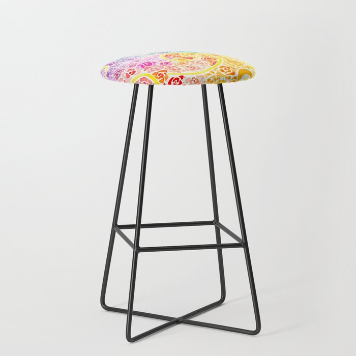 Pride of Roses Bar Stool