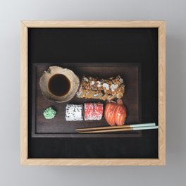 Sushi (lay flat) Framed Mini Art Print