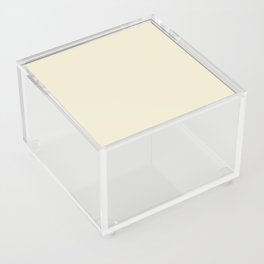 Creamy Off White Ivory Solid Color Pairs PPG Crescent Moon PPG1091-2 - All One Single Hue Colour Acrylic Box
