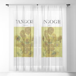 Van Gogh - Sunflowers Sheer Curtain