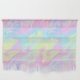 Colorful Iridescent Swirls Pattern Wall Hanging