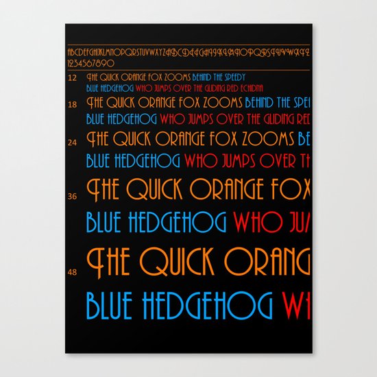 The Quick Orange Fox Canvas Print