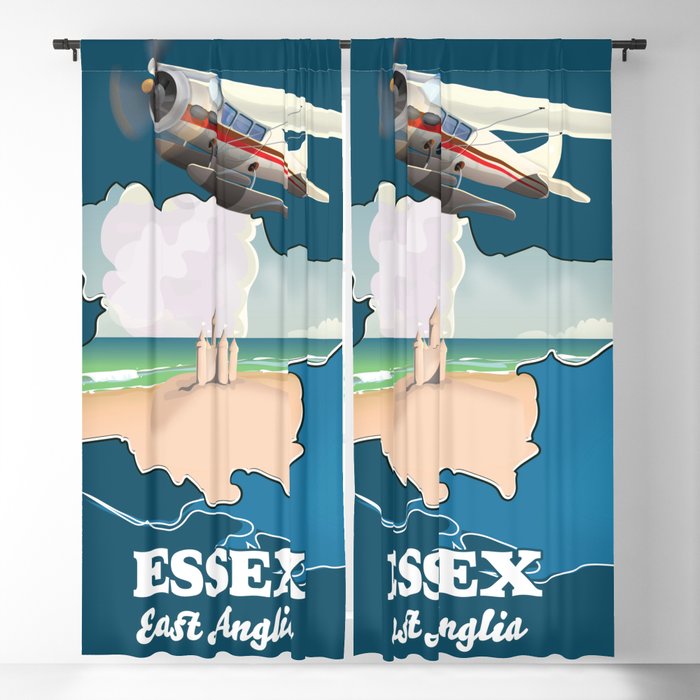 Essex East Anglia map Blackout Curtain