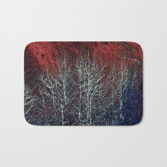 White Trees & Red Rocks at Roxborough Bath Mat
