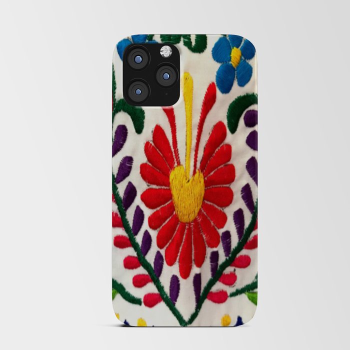 Red Mexican Flower iPhone Card Case
