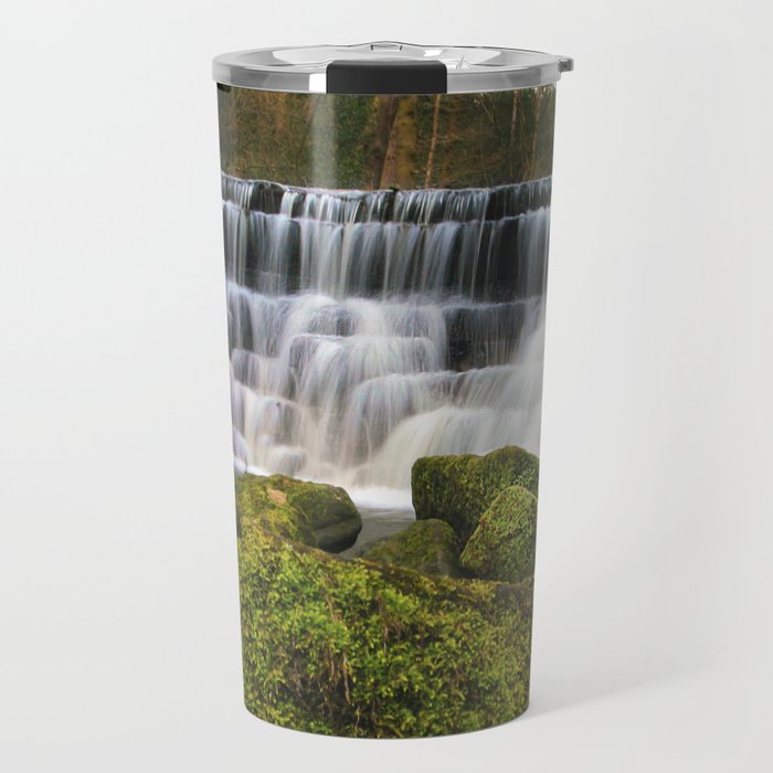 English Spring Waterfall Travel Mug