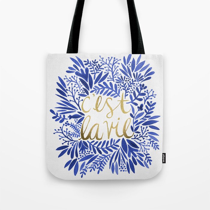 That's Life – Gold & Blue Tote Bag