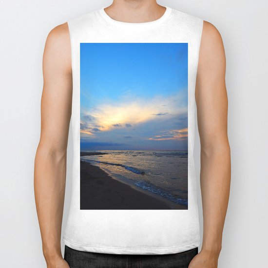 PEI Beach Sunset Biker Tank