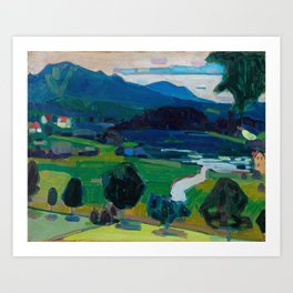 Wassily Kandinsky Murnau – View over the Staffelsee (1908) Art Print