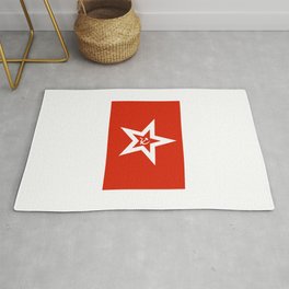 Naval Jack of the Soviet Union and Russia 1950 to 1992. Area & Throw Rug