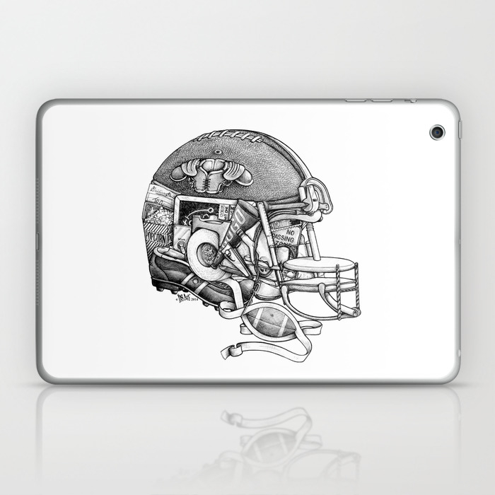 Football Helmet Laptop Ipad Skin By Dsart Society6