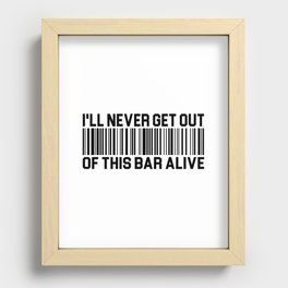 BarCode Recessed Framed Print