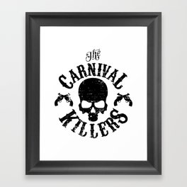 Carnival Killers (white design) Framed Art Print