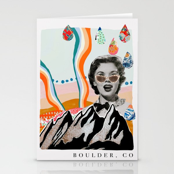 Boulder Colorado Poster Stationery Cards