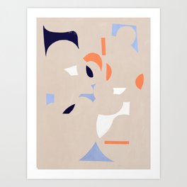 Cut out fragment of abstraction Art Print