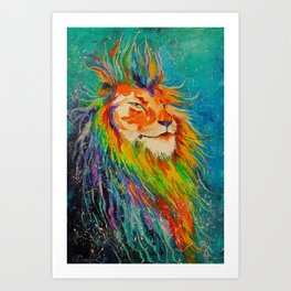 The lion king Art Print | Nature, Painting, Illustration, Animal 