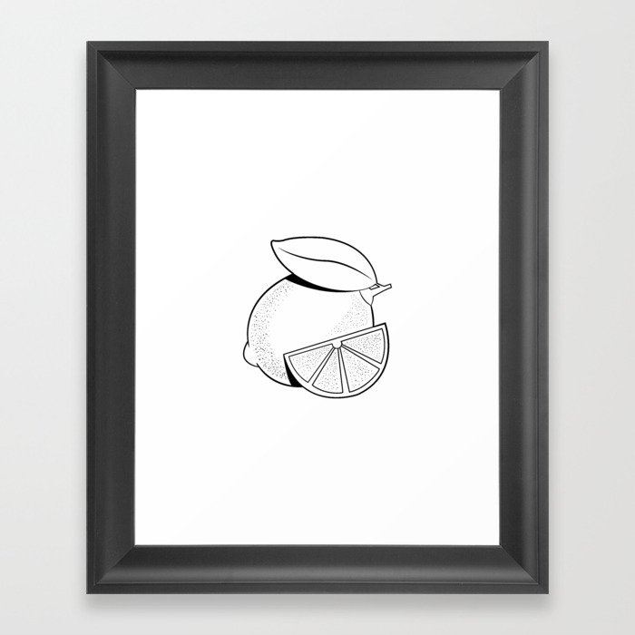 Lemon Framed Art Print