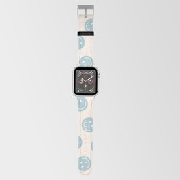 All Smiles Good Vibes Polka Dot Cream and Sky Blue Apple Watch Band